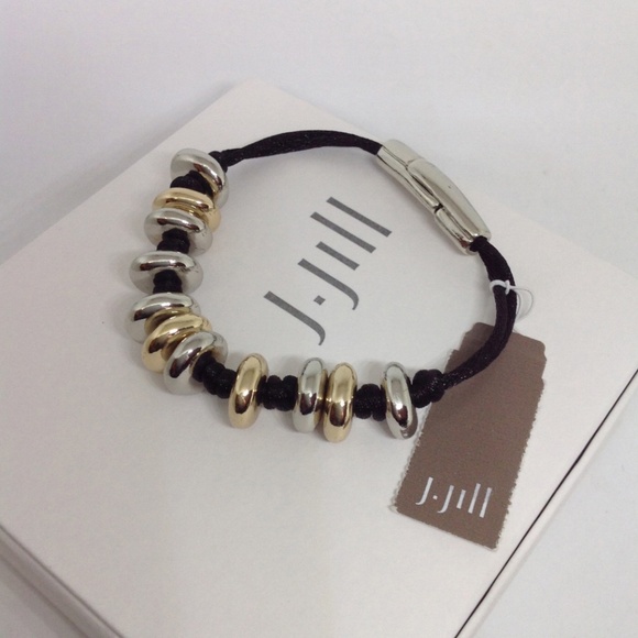 J. Jill NEW Sculpted Mixed-metal Station Bracelet NWT - Picture 5 of 5